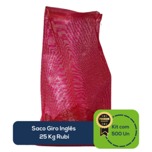 Kit Com 500 Un Saco Giro Inglês 25 Kg Rubi
