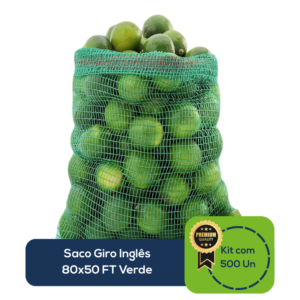 Kit Com 500 Un Saco Giro Inglês 80x50 FT Verde