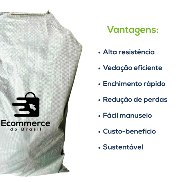 Milheiro Saco Convencional Valvulado Branco 60x100cm Com Impressão - Image 4