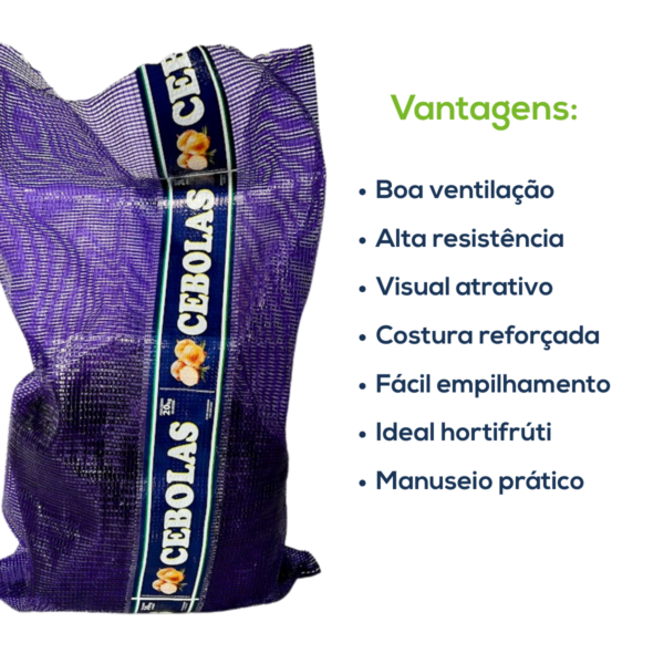 Kit Com 500 Un Saco Giro Inglês Cebola C/ Faixa A Tradicional Roxo - Image 3