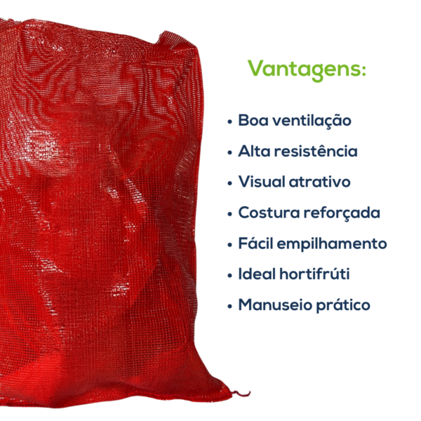 Kit Com 500 Un Saco Giro Inglês Cebola S/ Faixa C Tradicional Vermelho - Image 3