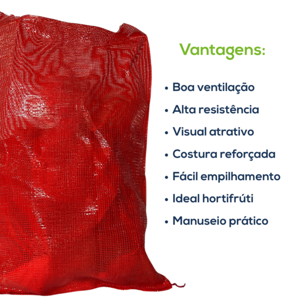 Kit Com 500 Un Saco Giro Inglês Cebola S/ Faixa A Tradicional Vermelho - Image 3