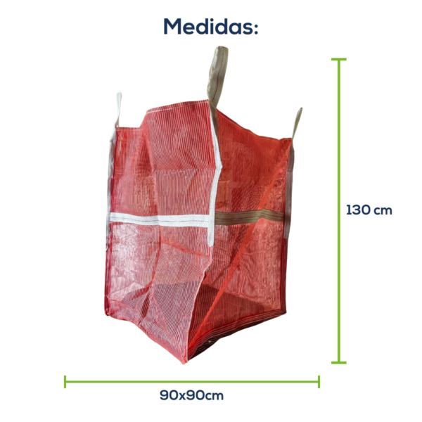 Big Bag Gardelon Boca Aberta Válvula Inferior Com Trava 90x90x130cm 160G Sem Impressão - Image 2