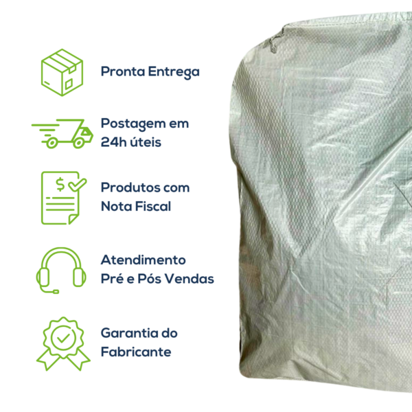 Kit Com 100 Un Saco Laminado Costurado Valvulado Branco 60x100cm Sem Impressão - Image 8