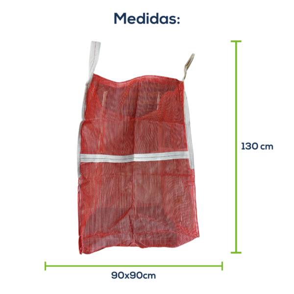 Big Bag Gardelon Boca Aberta Válvula Inferior Com Trava Fundo Ráfia 90x90x130cm 160G Sem Impressão - Image 2