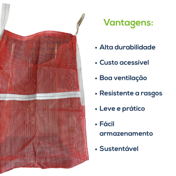 Big Bag Gardelon Boca Aberta Válvula Inferior Com Trava Fundo Ráfia 90x90x130cm 160G Sem Impressão - Image 4