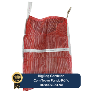 Big Bag Gardelon Boca Aberta Válvula Inferior Com Trava Fundo Ráfia 90x90x120cm 160G Sem Impressão