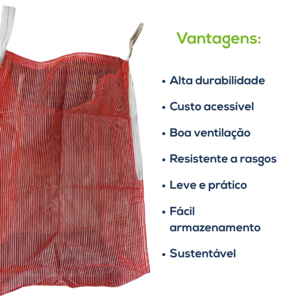 Big Bag Gardelon Boca Aberta Válvula Inferior Sem Trava Fundo Ráfia 90x90x120cm 160G Sem Impressão - Image 4