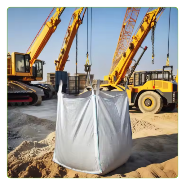 Big Bag Novo Válvula Superior Fundo Reto Sem Liner Sem Trava 90x90x130cm 160G Sem Impressão - Image 7