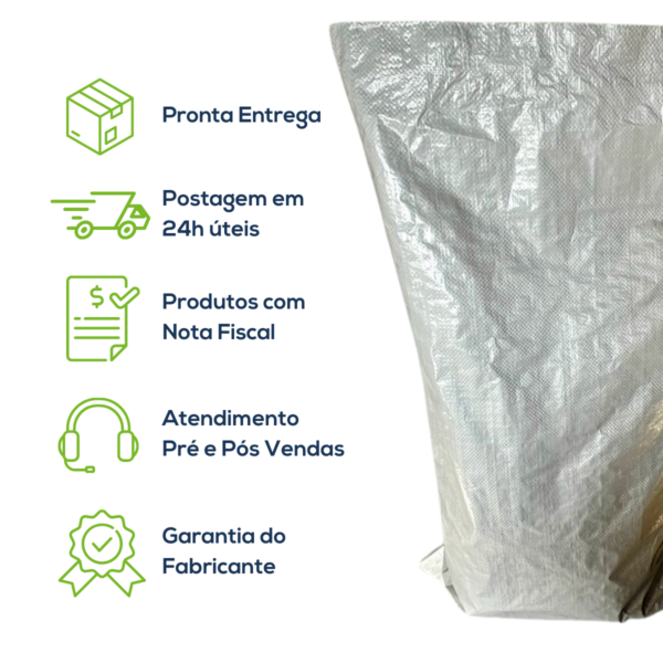Kit Com 25 Un Saco Laminado Costurado Boca Aberta Branco 50x70cm Sem Impressão - Imagem 8