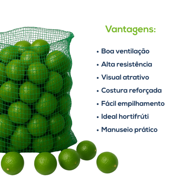 Kit Com 500 Un Saco Giro Inglês 80x42 Limão Verde - Image 3