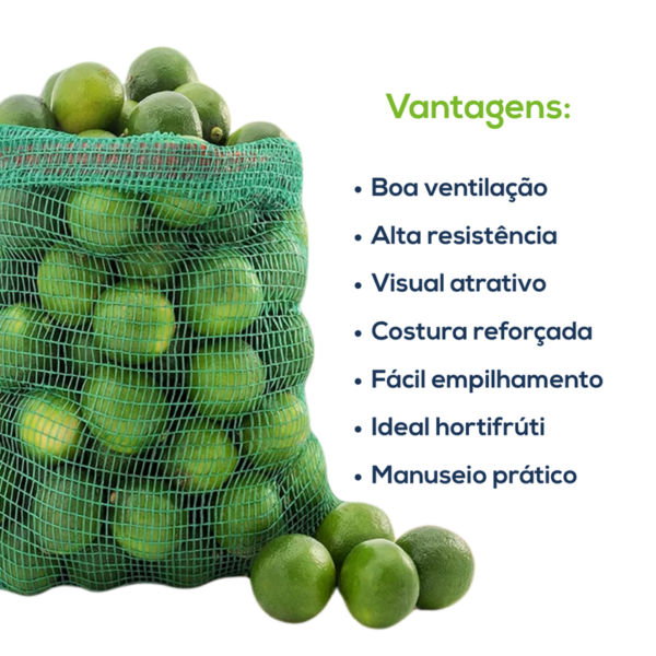 Kit Com 500 Un Saco Giro Inglês 80x42 CIR Verde - Imagem 3