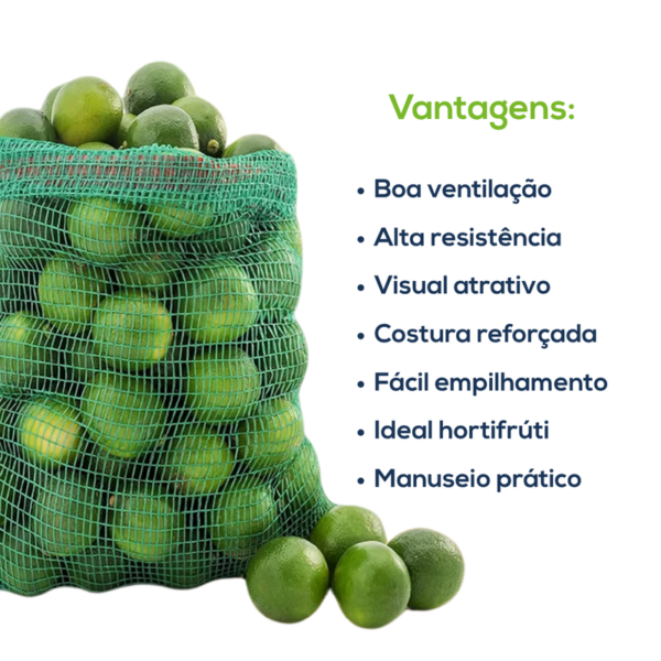 Kit Com 500 Un Saco Giro Inglês 80x50 CIR Verde - Imagem 3
