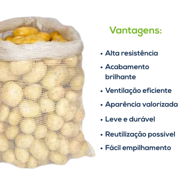 Kit Com 500 Un Saco PP CB 50 25 Kg Cristal - Imagem 3