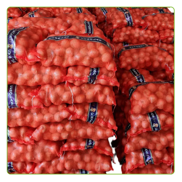Kit Com 500 Un Saco Giro Inglês Cebola C/ Faixa B Tubular 1 Faixa Vermelho - Imagem 4