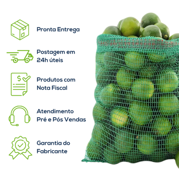 Kit Com 500 Un Saco Giro Inglês 80x50 CIR Verde - Imagem 7