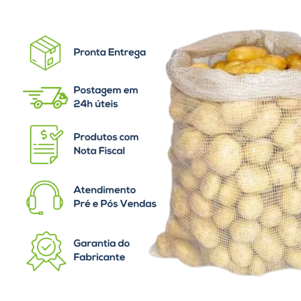 Kit Com 500 Un Saco PP CB 50 25 Kg Cristal - Imagem 7