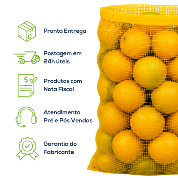 Kit Com 500 Un Saco Giro Inglês 50 Kg FT Amarelo - Image 7