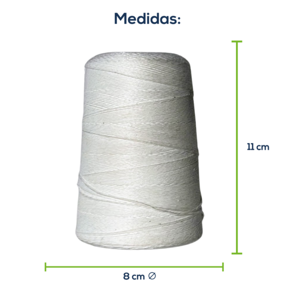 Kit Com 30 Un Fio Costura de Saco de Ráfia Branco - Imagem 2