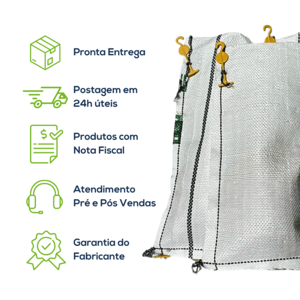Kit Com 100 Un Saco Corrente Para Caminhão 20x45cm - Imagem 8