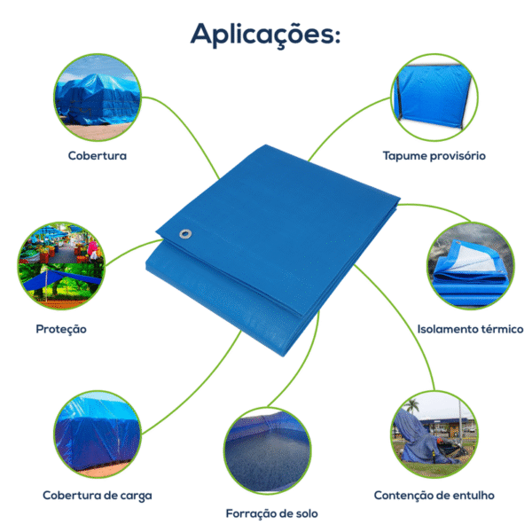 EcoLona ProShield 300 Micras Azul 4x6m - Imagem 3