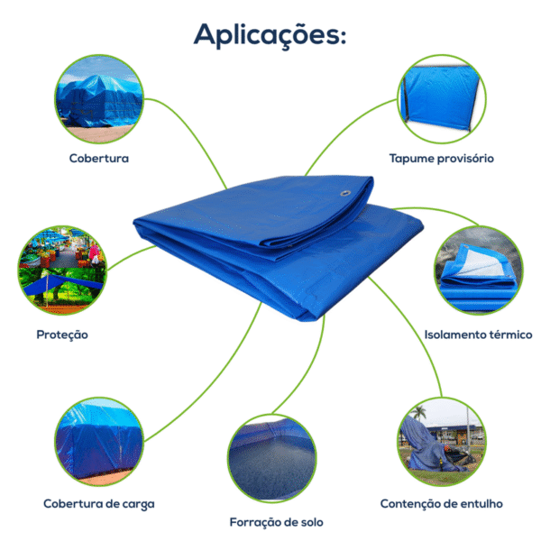 EcoLona ProShield 300 Micras Azul 4x4m - Imagem 3