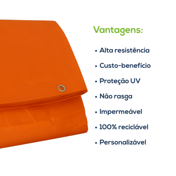 EcoLona ProShield 300 Micras Laranja 6x6m - Imagem 3
