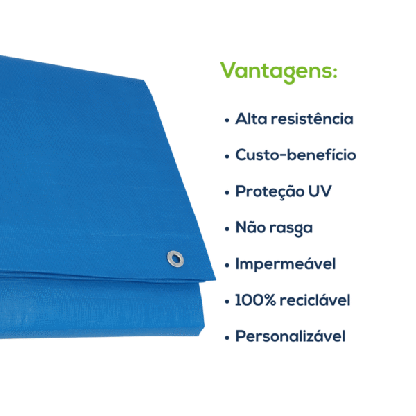 EcoLona ProShield 300 Micras Azul 4x4m - Imagem 4