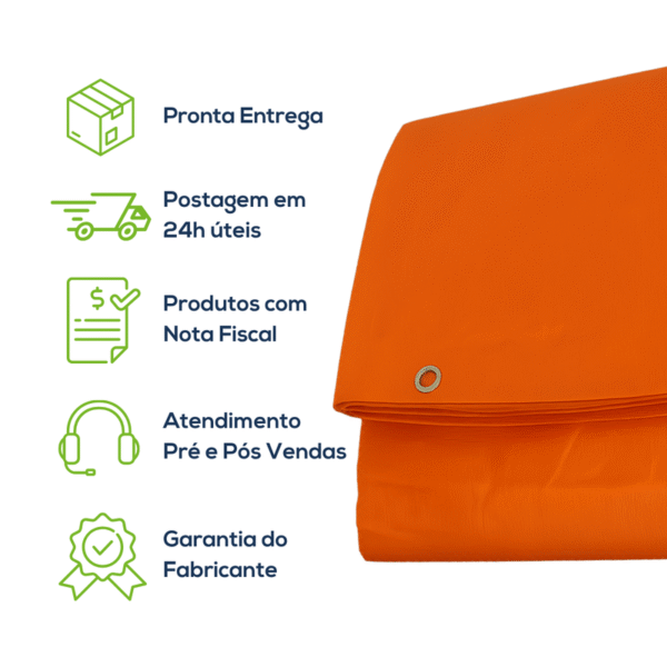 EcoLona ProShield 300 Micras Laranja 6x6m - Imagem 7